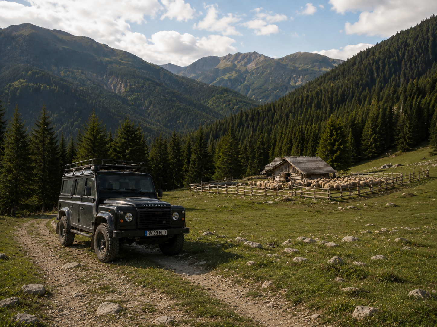 Stop at an authentic shepherd’s hut, mountain panorama